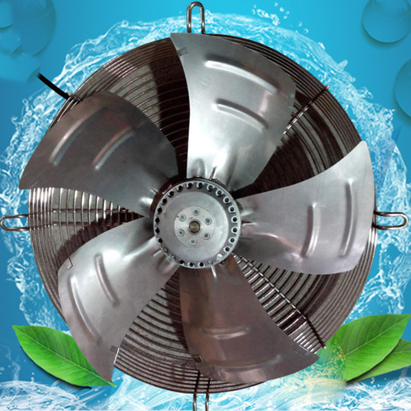 Outer rotor axial flow fan mesh cover fan refrigeration equipment wholesale freezer fan 304 stainless steel
